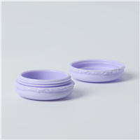 Macaron Plastic Jar and Lid - Lavender